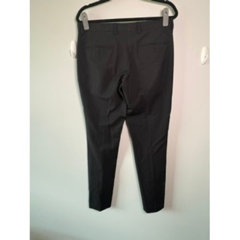 Express Black Wool-Blend Modern Tech Suit Pants – Men's Dress Slacks - Picture 2 of 5